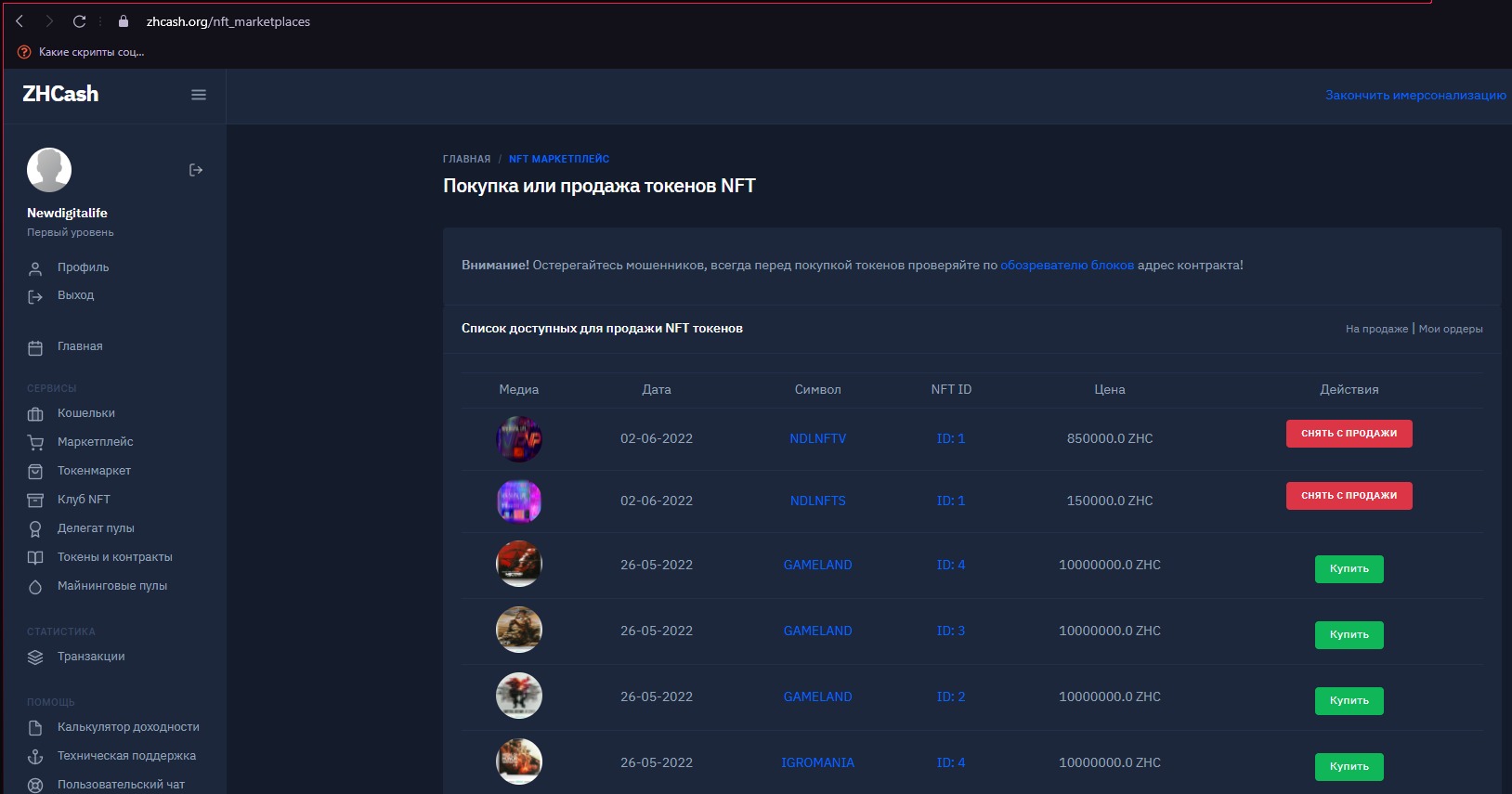 NFT by ZHChain